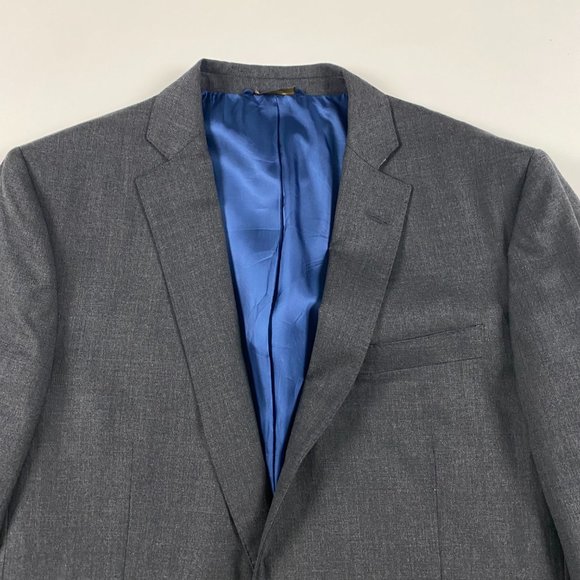 Brooks Brothers Regent Fit Blazer Sport Coat Men's 42L Fits 40 L Gray Barberis - Picture 2 of 15